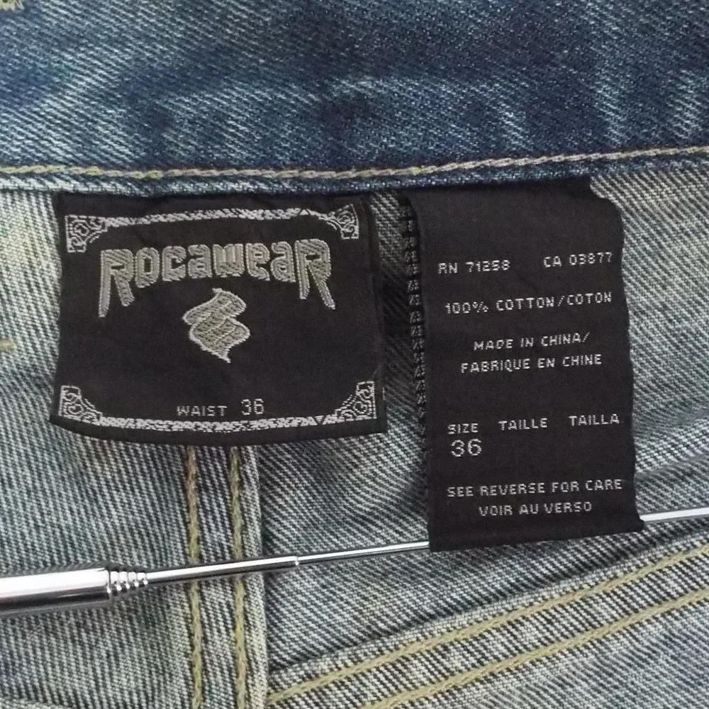 Vintage Roca Wear Men's Baggy fit shorts shorts size 36 - Picture 8 of 8